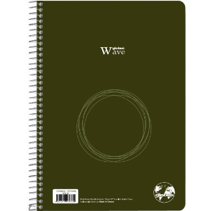 ΤΕΤΡΑΔΙΟ GLOBUS 17X25 2 ΘΕΜΑΤΩΝ WAVE ΠΡΑΣΙΝΟ