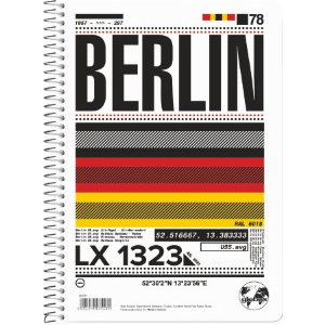 ΤΕΤΡΑΔΙΟ GLOBUS BERLIN 17X25 2 ΘΕΜΑΤΩΝ