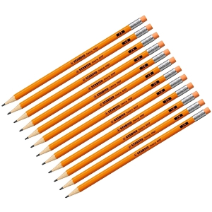 ΜΟΛΥΒΙΑ STABILO 4907/54 NEON ORANGE ΓΟΜΑ 12ΤΜΧ