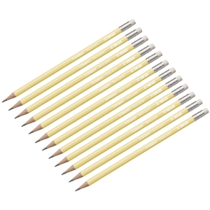 ΜΟΛΥΒΙΑ STABILO 4908/01 PASTEL YELLOW ΓΟΜΑ 12ΤΜΧ