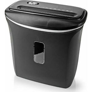 NEDIS PASH120BKA4 A4 PAPER SHREDDER 12 LITRE CAPACITY DIN-P4 SECURITY