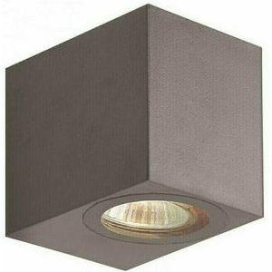 EUROLAMP ΑΠΛΙΚΑ ΤΟΙΧΟΥ DOWN ΤΕΤΡΑΓΩΝΗ GU10 IP54 ΓΡΑΦΙΤΗΣ 145-82073