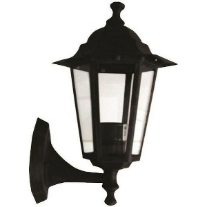 EUROLAMP ΑΠΛΙΚΑ ΤΟΙΧΟΥ ΑΛΟΥΜΙΝΙΟΥ ΕΞΑΓΩΝΗ ΜΑΥΡΗ ΠΡΟΣ ΤΑ ΠΑΝΩ E27 154-55121