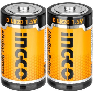 ΜΠΑΤΑΡΙΑ ΑΛΚΑΛΙΚΗ LR20 (D) 2 ΤΕΜ. INGCO HAB1D01
