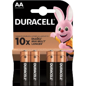 DURACELL ALKALINE BATTERY LR6 AA BLISTER BASIC MN1500 4PCS