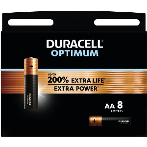 DURACELL ALKALINE BATTERY LR6 AA 1.5V 8PCS