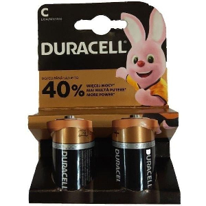 DURACELL ALKALINE BATTERY LR14 C 2PCS