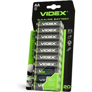 ΜΠΑΤΑΡΙΑ VIDEX ΑΛΚΑΛΙΚΗ ΑΑ BLISTER 20 TMX