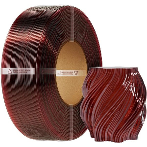 CREALITY CR-PETG TRANSPARENT WINE RED - NO REEL- 3D PRINTER FILAMENT, HARD GLOSSY, 1 KG