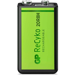 GP RECHARGEABLE BATTERY 9V RECYKO 20R8H-2EB1 1TMX 200ΜΑΗ