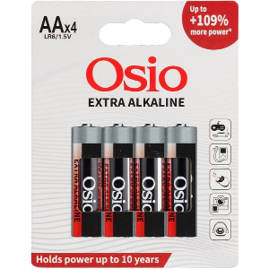 OSIO LR6EO4B ΑΛΚΑΛΙΚΕΣ ΜΠΑΤΑΡΙΕΣ BLISTER 4ΤΜΧ AA EXTRA