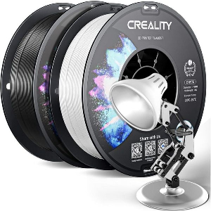 CREALITY CR-PETG VALUE PACK 2KG - NO REEL - BLACK & WHITE 3D PRINTER FILAMENT REFILL