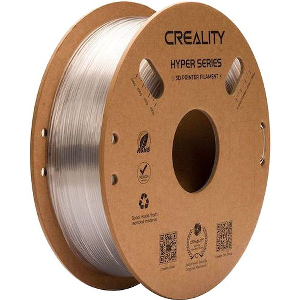 CREALITY HYPER-PETG TRANSPARENT 3D PRINTER FILAMENT, FAST PRINT, CHEMICAL SUNLIGHT RESIST. 1KG 1.75