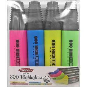 ΜΑΡΚΑΔΟΡΟΙ ΥΠΟΓΡΑΜΜΙΣΕΩΣ 4 ΧΡΩΜΑΤΑ JUSTNOTE 80779