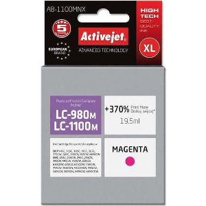 ACTIVEJET AB-1100MNX ΜΕΛΑΝΙ ΣΥΜΒΑΤΟ ΜΕ BROTHER LC1100/LC980M 195 ML MAGENTA