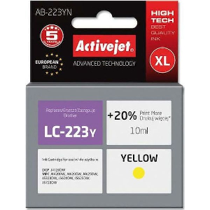 ACTIVEJET AB-223YN ΜΕΛΑΝΙ ΣΥΜΒΑΤΟ ΜΕ BROTHER LC223Y 10 ML YELLOW