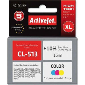 ACTIVEJET AC-513R ΜΕΛΑΝΙ ΣΥΜΒΑΤΟ ΜΕ CANON CL-513 PREMIUM 15 ML COLOR