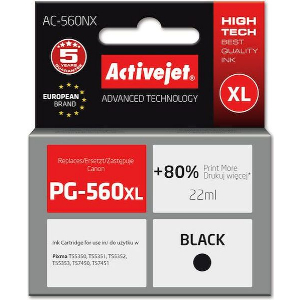 ACTIVEJET AC-560NX ΜΕΛΑΝΙ ΣΥΜΒΑΤΟ ΜΕ CANON PG-560XL 22 ML BLACK