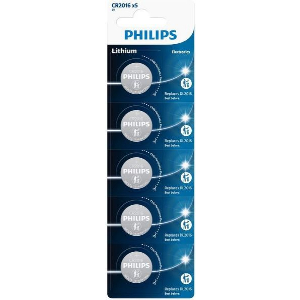 PHILIPS CR2016P5/01GRS ΜΠΑΤΑΡΙΑ ΛΙΘΙΟΥ ΒLISTER 5ΤΕΜ 75MAH 3V
