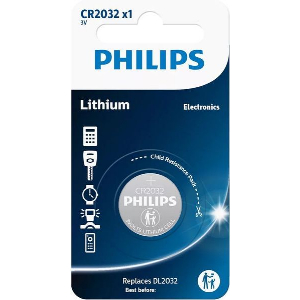 PHILIPS CR2032/01GRS ΜΠΑΤΑΡΙΑ ΛΙΘΙΟΥ CR 2032 210 MAH 3V