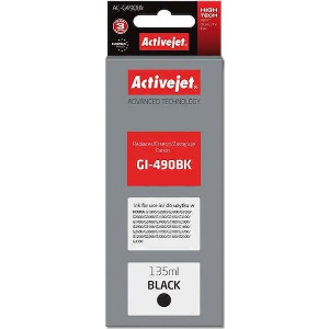 ACTIVEJET AC-G490BK ΜΕΛΑΝΙ ΣΥΜΒΑΤΟ ΜΕ CANON GI-490BK 135 ML 6000 PAGES BLACK