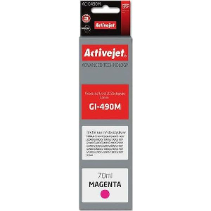 ACTIVEJET AC-G490M ΜΕΛΑΝΙ ΣΥΜΒΑΤΟ ΜΕ CANON GI-490M 70 ML 7000 PAGES MAGENTA