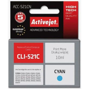 ACTIVEJET ACC-521CN ΜΕΛΑΝΙ ΣΥΜΒΑΤΟ ΜΕ CANON CLI-521C 10 ML CYAN