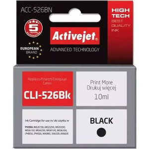 ACTIVEJET ACC-526BN ΜΕΛΑΝΙ ΣΥΜΒΑΤΟ ΜΕ CANON CLI-526BK 10 ML BLACK