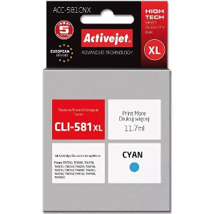 ACTIVEJET ACC-581CNX ΜΕΛΑΝΙ ΣΥΜΒΑΤΟ ΜΕ CANON CLI-581XLC 11 70 ML CYAN