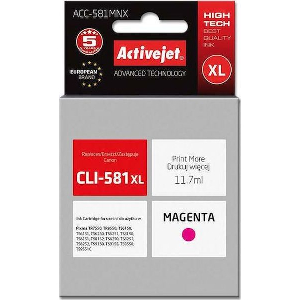 ACTIVEJET ACC-581MNX ΜΕΛΑΝΙ ΣΥΜΒΑΤΟ ΜΕ CANON CLI-581XLM 11 70 ML MAGENTA