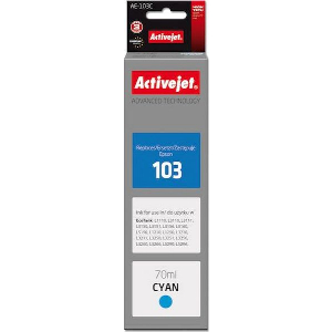ACTIVEJET AE-103C ΜΕΛΑΝΙ ΣΥΜΒΑΤΟ ΜΕ EPSON 103 C13T00S24A 70 ML CYAN