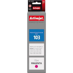 ACTIVEJET AE-103M ΜΕΛΑΝΙ ΣΥΜΒΑΤΟ ΜΕ EPSON 103 C13T00S34A 70 ML MAGENTA