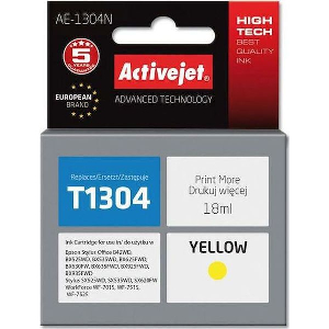 ACTIVEJET AE-1304N ΜΕΛΑΝΙ ΣΥΜΒΑΤΟ ΜΕ EPSON T1304 18 ML YELLOW