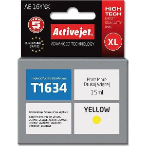ACTIVEJET AE-16YNX ΜΕΛΑΝΙ ΣΥΜΒΑΤΟ ΜΕ EPSON 16XL T1634 15 ML YELLOW