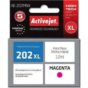 ACTIVEJET AE-202MNX ΜΕΛΑΝΙ ΣΥΜΒΑΤΟ ΜΕ EPSON 202XL H34010 12 ML MAGENTA
