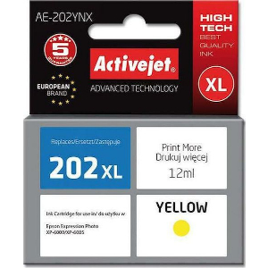 ACTIVEJET AE-202YNX ΜΕΛΑΝΙ ΣΥΜΒΑΤΟ ΜΕ EPSON 202XL H44010 12 ML YELLOW