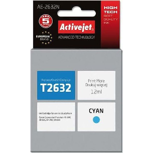 ACTIVEJET AE-2632N ΜΕΛΑΝΙ ΣΥΜΒΑΤΟ ΜΕ EPSON 26 T2632 12 ML CYAN