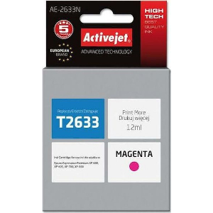 ACTIVEJET AE-2633N ΜΕΛΑΝΙ ΣΥΜΒΑΤΟ ΜΕ EPSON 26 T2633 12 ML MAGENTA