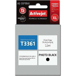 ACTIVEJET AE-33PBNX ΜΕΛΑΝΙ ΣΥΜΒΑΤΟ ΜΕ EPSON 33XL T3361 12 ML PHOTO BLACK