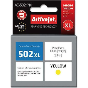 ACTIVEJET AE-502YNX ΜΕΛΑΝΙ ΣΥΜΒΑΤΟ ΜΕ EPSON 502XL W44010 12 ML YELLOW