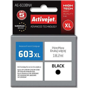 ACTIVEJET AE-603BNX ΜΕΛΑΝΙ ΣΥΜΒΑΤΟ ΜΕ EPSON 603XL T03A14 18 2 ML BLACK