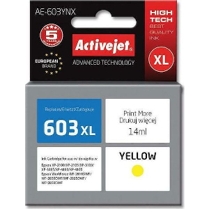 ACTIVEJET AE-603YNX ΜΕΛΑΝΙ ΣΥΜΒΑΤΟ ΜΕ EPSON 603XL T03A44 14 ML YELLOW