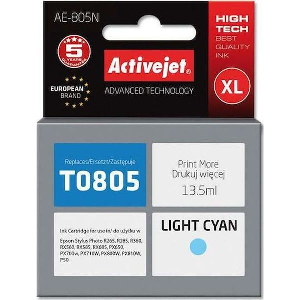 ACTIVEJET AE-805N ΜΕΛΑΝΙ ΣΥΜΒΑΤΟ ΜΕ EPSON T0805 13 5 ML LIGHT BLUE