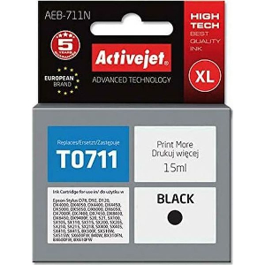 ACTIVEJET AEB-711N ΜΕΛΑΝΙ ΣΥΜΒΑΤΟ ΜΕ EPSON T0711 T0891 T1001 15 ML BLACK