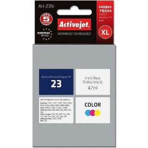 ACTIVEJET AH-23N ΜΕΛΑΝΙ ΣΥΜΒΑΤΟ ΜΕ HP 23 C1823D 47 ML COLOR