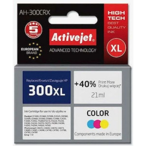 ACTIVEJET AH-300CRX ΜΕΛΑΝΙ ΣΥΜΒΑΤΟ ΜΕ HP 300XL CC644EE PREMIUM 21 ML COLOR