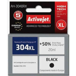 ACTIVEJET AH-304BRX ΜΕΛΑΝΙ ΣΥΜΒΑΤΟ ΜΕ HP 304XL N9K08AE PREMIUM 20 ML BLACK
