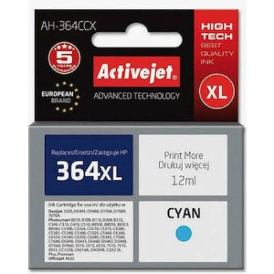 ACTIVEJET AH-364CCX ΜΕΛΑΝΙ ΣΥΜΒΑΤΟ ΜΕ HP 364XL CB323EE PREMIUM 12 ML CYAN