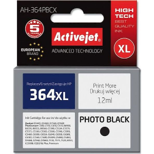 ACTIVEJET AH-364PBCX ΜΕΛΑΝΙ ΣΥΜΒΑΤΟ ΜΕ HP 364XL CB322EE PREMIUM 12 ML BLACK PHOTO