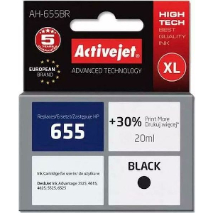 ACTIVEJET AH-655BR ΜΕΛΑΝΙ ΣΥΜΒΑΤΟ ΜΕ HP 655 CZ109AE PREMIUM 20 ML BLACK